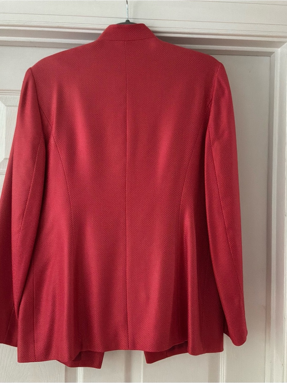Talbots Coral Collarless Tailored Jacket - Picture 4 of 10